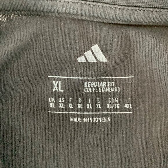 Adidas Tennis Paris Black Short Sleeve Crewneck Shirt JJ1410 Mens XL - Picture 4 of 7
